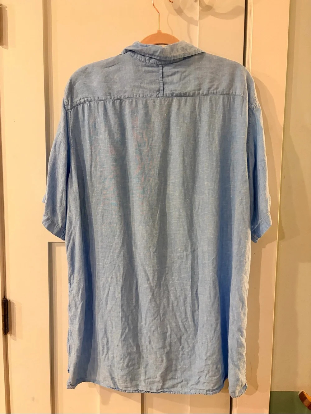 Banana Republic blue linen shirt XLT